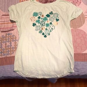 Girls size L shamrock shirt